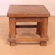 Old small Burmese teak workshop bedside table