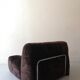 Modular sofa metal and velvet design 1970