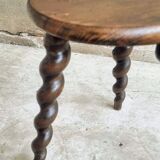 Vintage stool milking stool beech wood