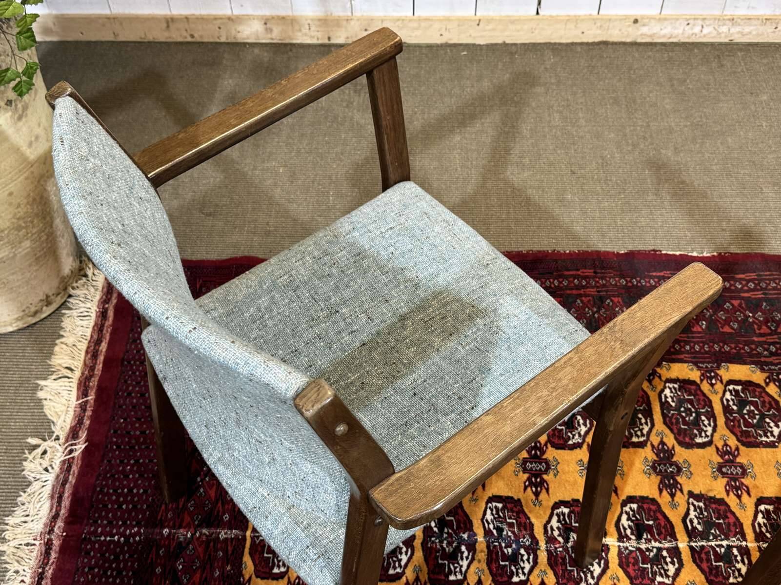 Pair of English teak armchairs from the 1970s.