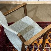 Pair of English teak armchairs from the 1970s.