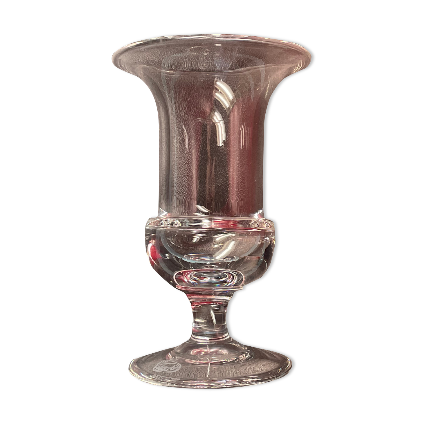 Cristal de bayel medici vase in cut crystal - h : 21 cm