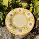 Assiette barbotine aux fruits