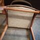 Lot de 2 chaises scandinaves teck velours 1960