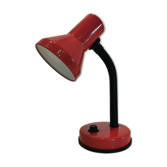 Lampe de bureau rouge années 80/90 Vintage