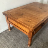 Table basse de ferme en chêne