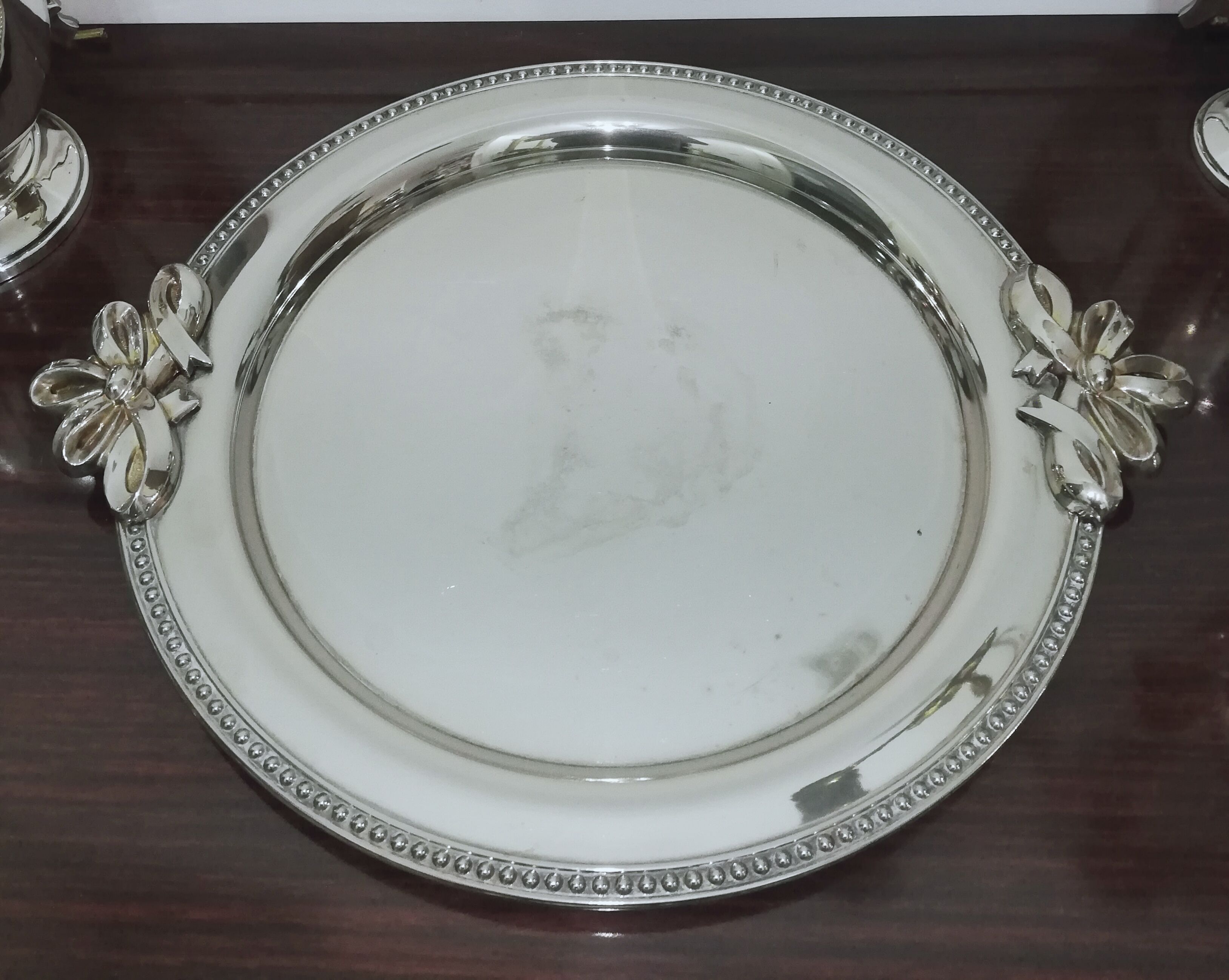 Art Deco style silver metal coffee service