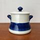 Grand Terrine Couvercle de Pot Suédois du Milieu du Siècle Koka Blue Bla par Hertha Bengtson pour Rörstrand, années 1950