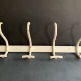 Fischel curved wood wall coat rack, Art Deco