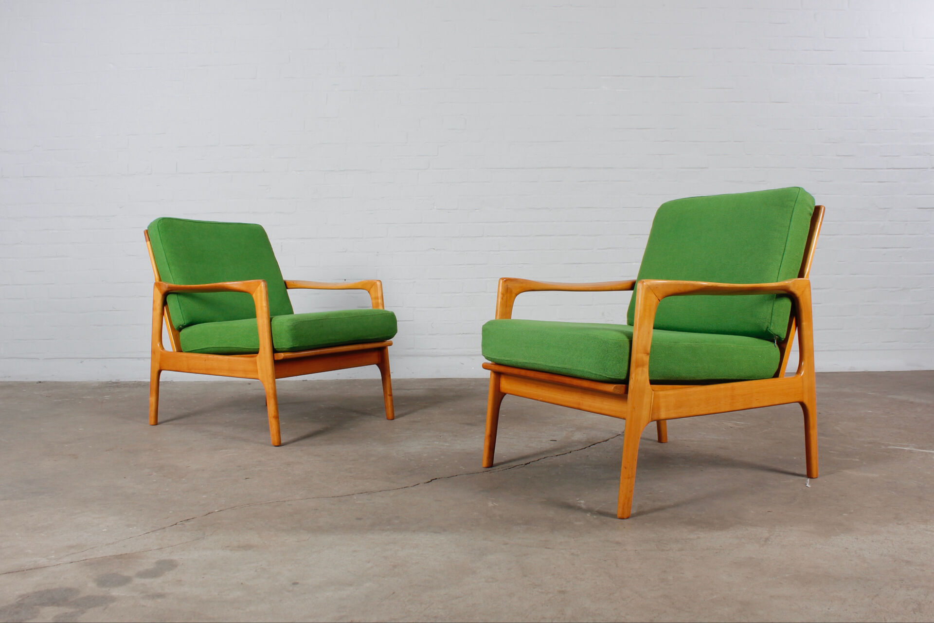 2er Set Vintage design easy Chair Sessel 60er 70er Jahre knoll