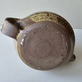 Ceramic stoneware teapot design with pyrite effects, unsigned.