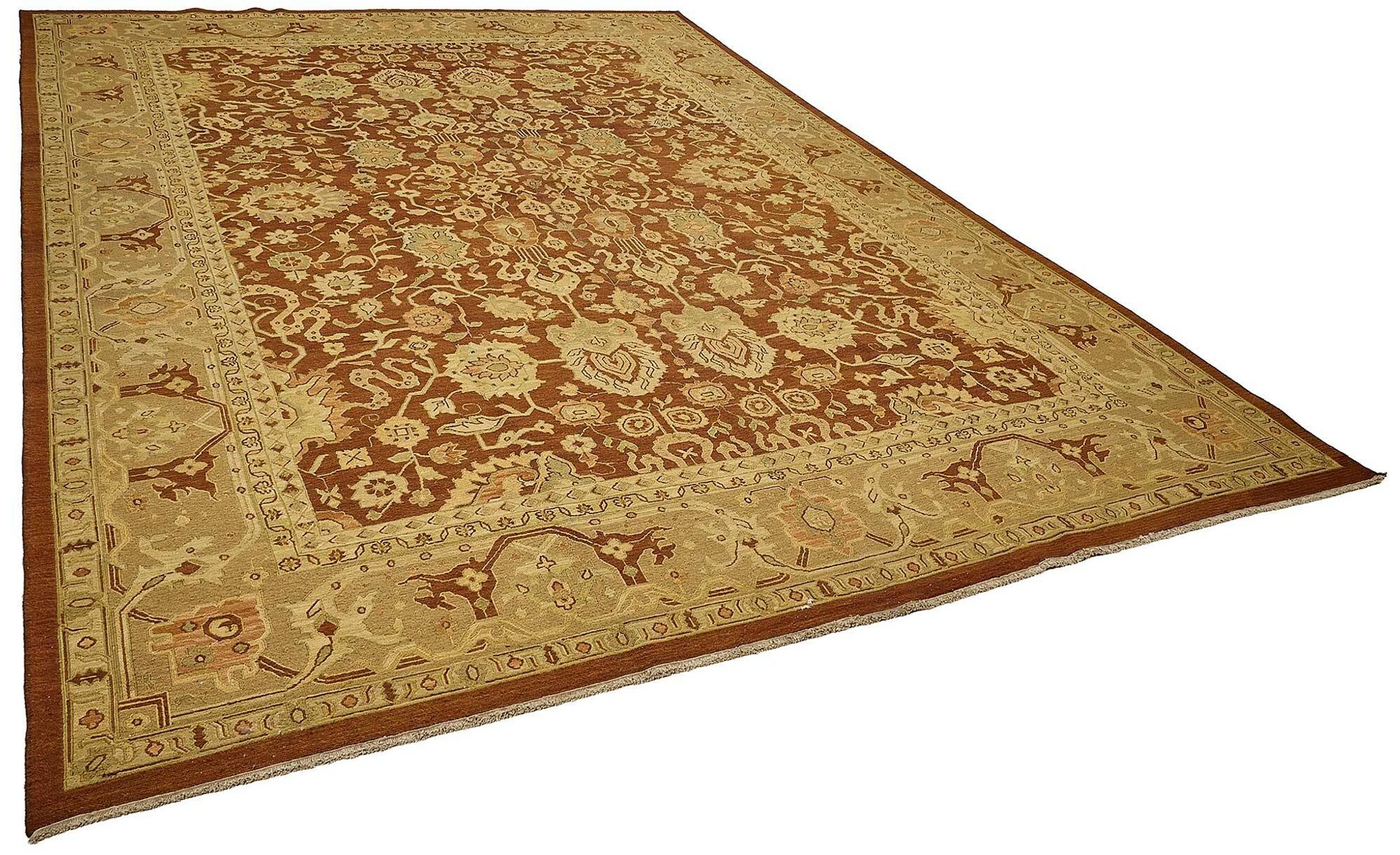 Turkish Handknotted Wool Oushak Rug 293 cm x 401 cm