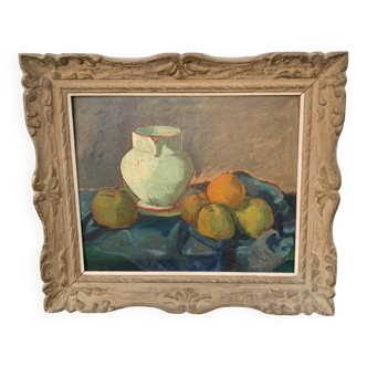 still life painting signed René Marchidieu