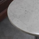 Side table chrome marble