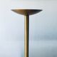 Pair of brushed brass candelabra