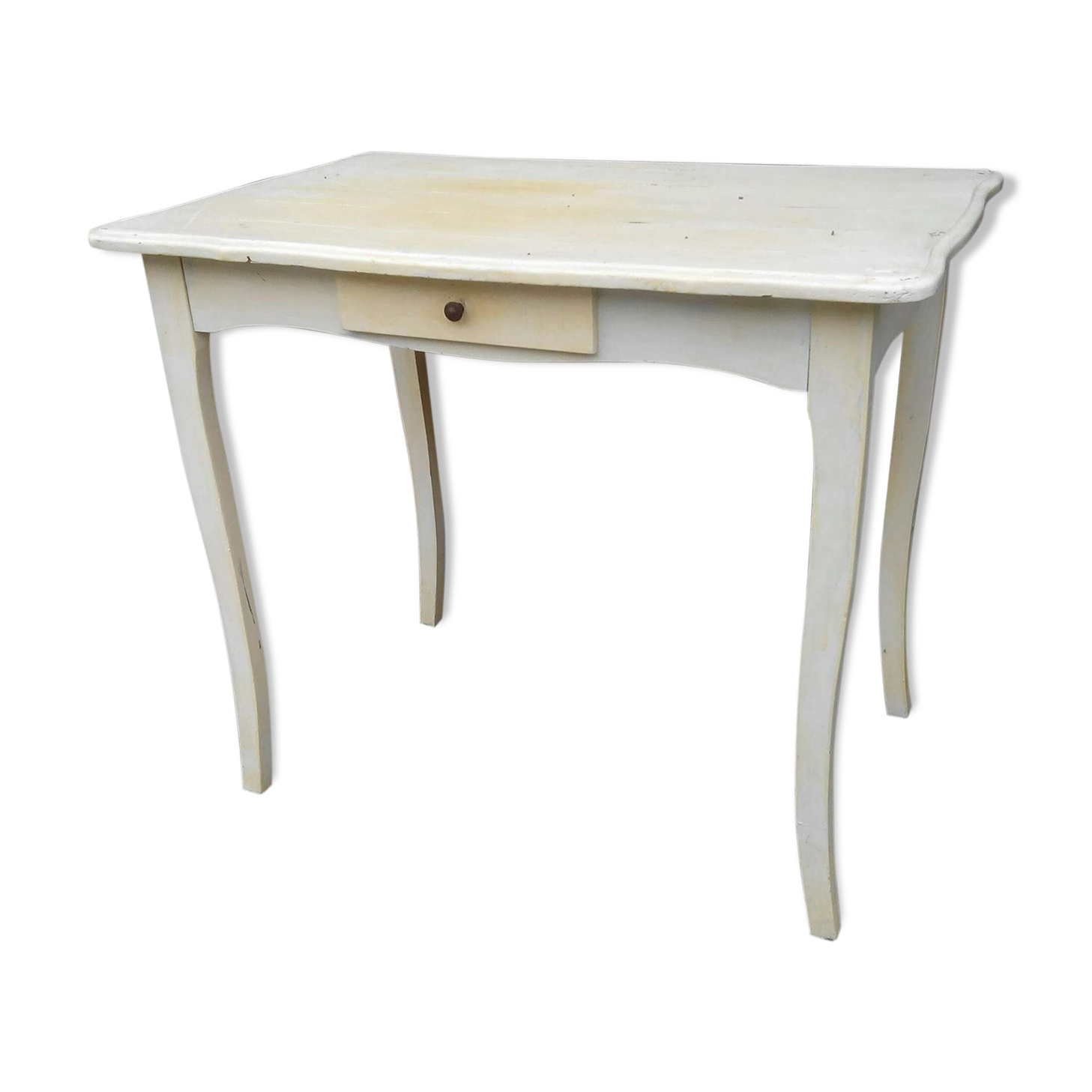 Table aux pieds galbés vintage