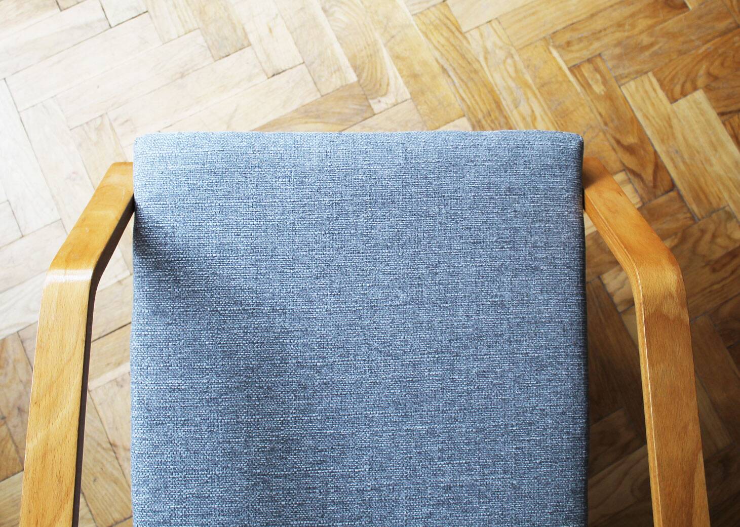 Pair of 1970s Armchairs by Mier with new fabric