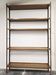 Vintage 1950s Mid-Century Modern Wall Shelving Unit – Hardwood & Alumi