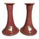 Pair of Scandinavian Asbo Stentøj Køge candlesticks