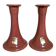 Pair of Scandinavian Asbo Stentøj Køge candlesticks