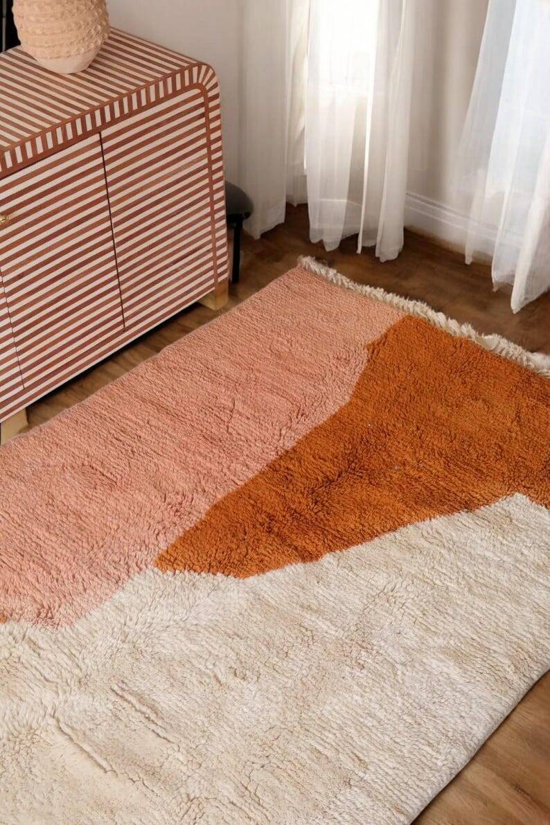 Traditional handmade Berber carpet 300cmx150cm