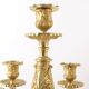 Pair of candelabra, in Louis XV style, in gilded bronze.