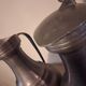 Large vintage pewter jugs