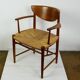 Pair of teak armchairs model 317 by Peter Hvidt for Soborg Mobler Denmark