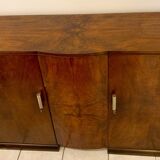 Art Deco buffet in walnut veneer