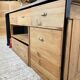 2m pine counter or central island with storage