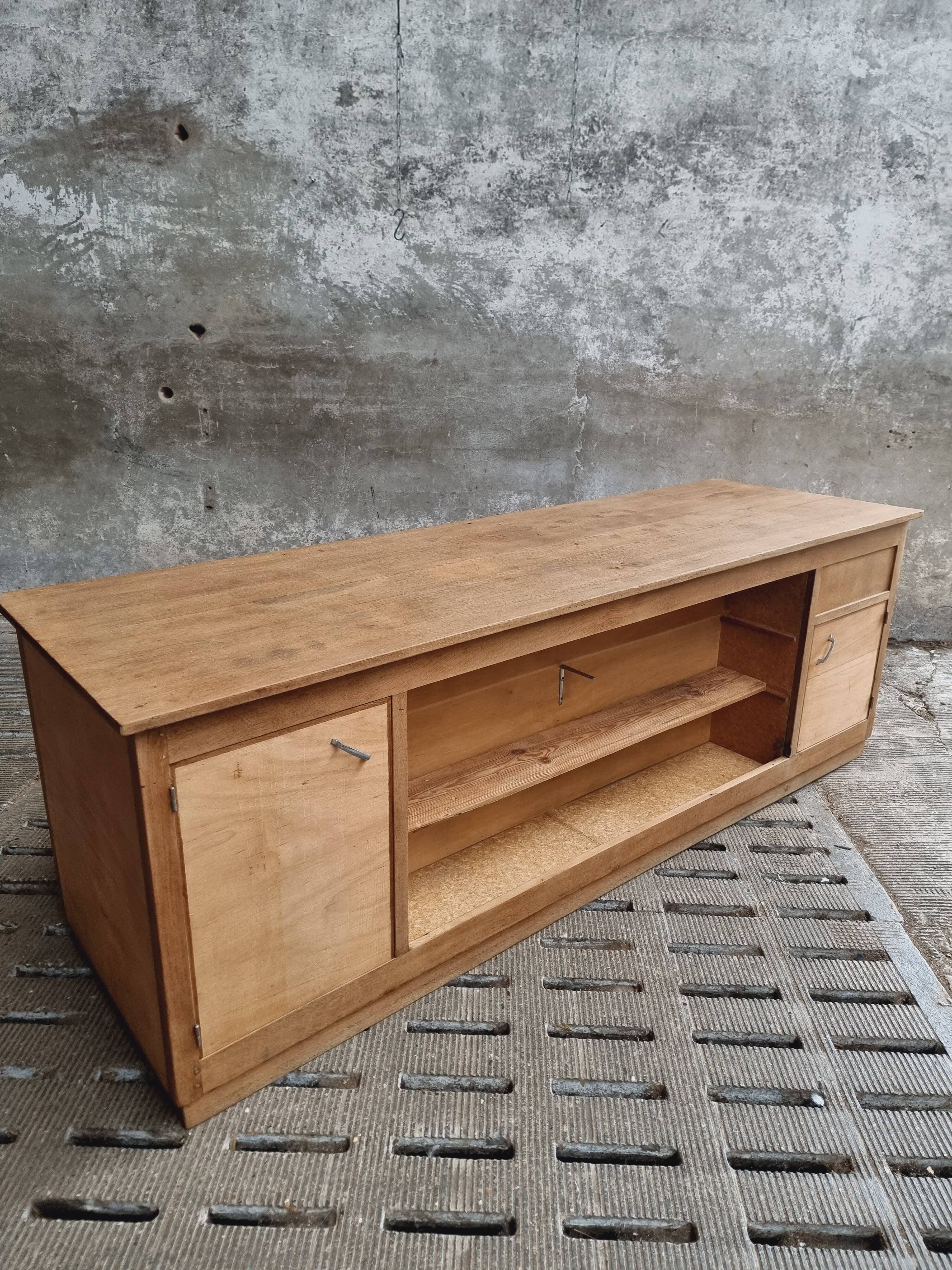Antique counter kitchen island shop counter oak