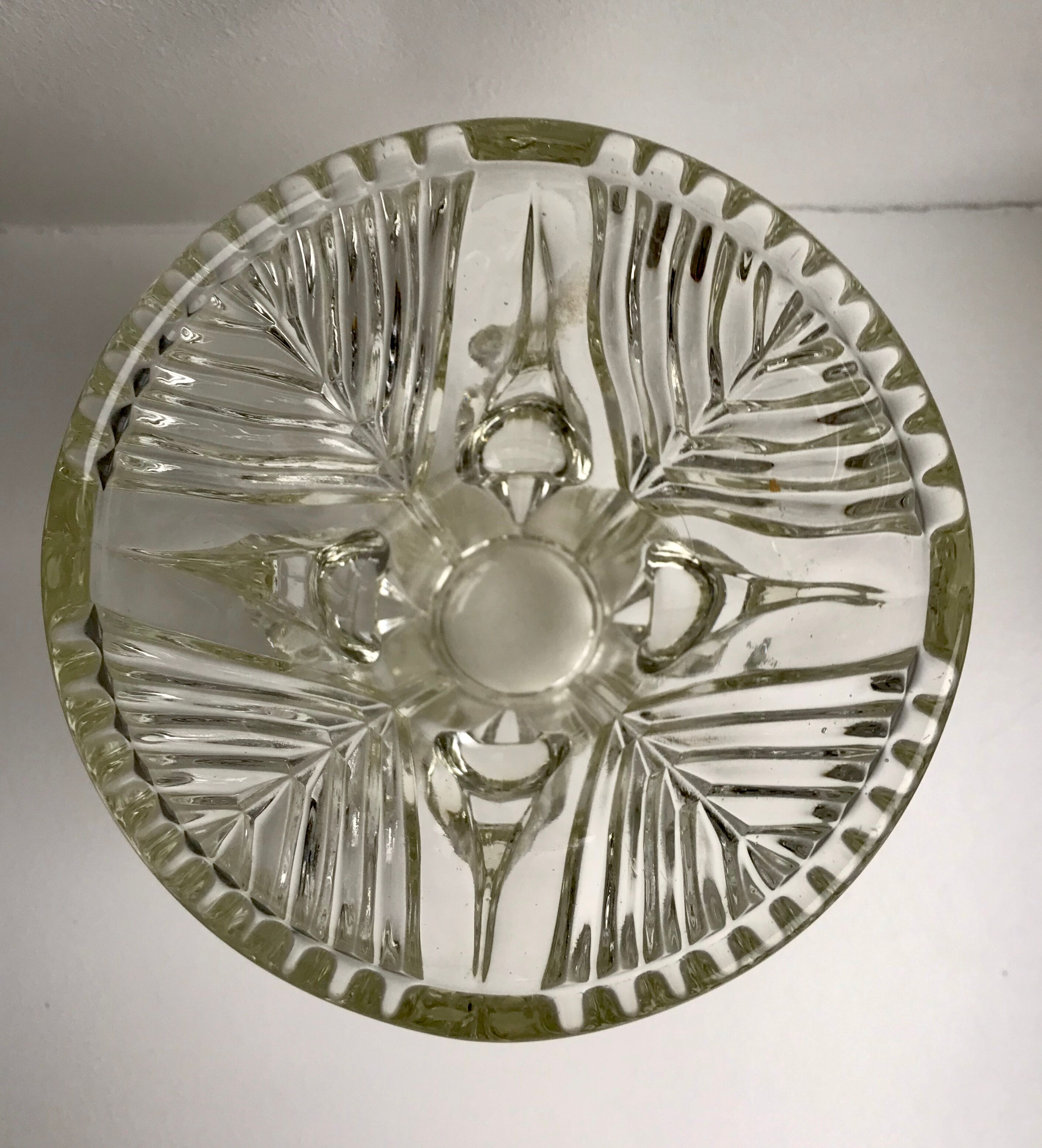 Art deco crystal vase 30s