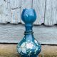 vintage vase painted in satin blue
