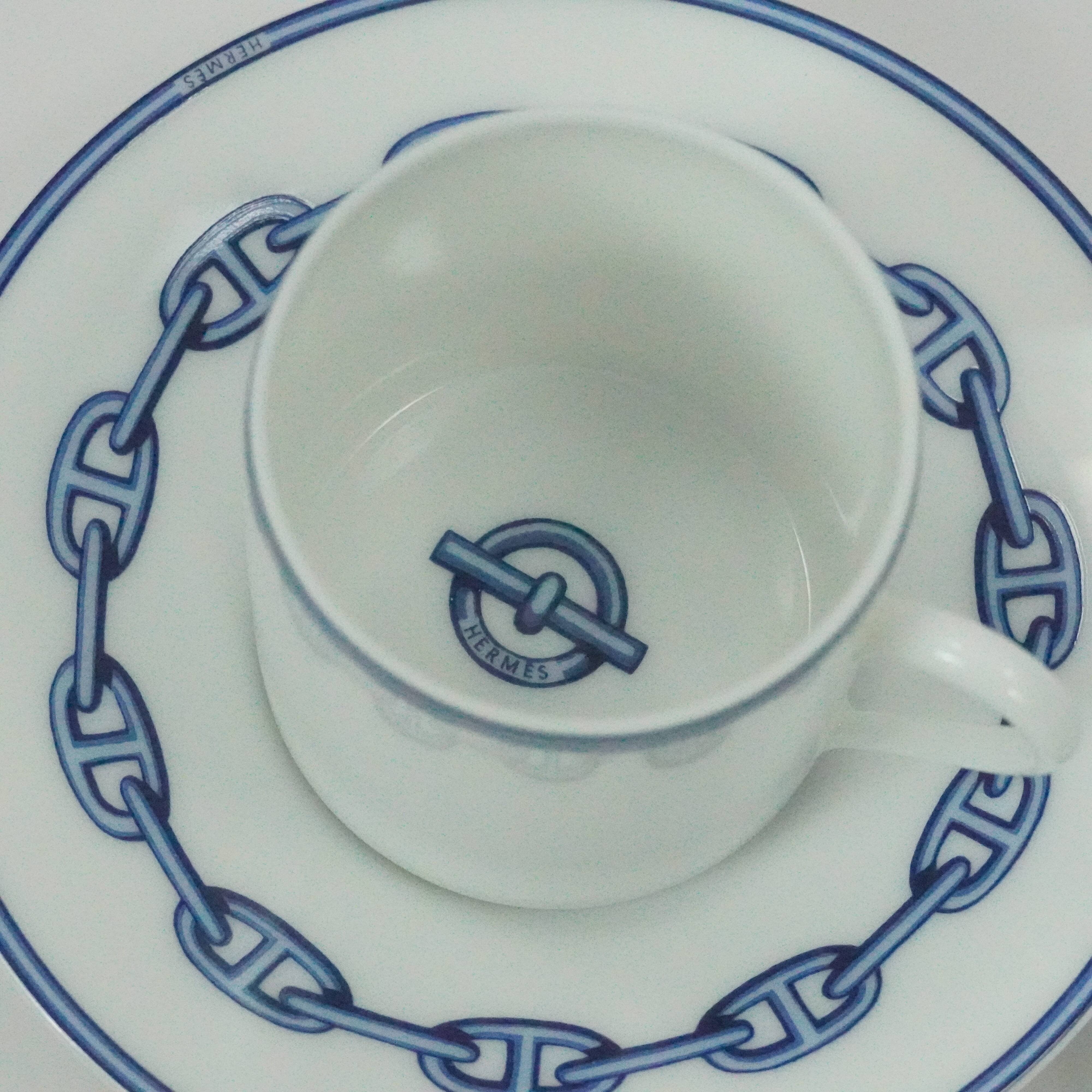 Hermès - Set of Cups and Saucers - Anchor Chain Model