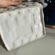 Panier en céramique blanche