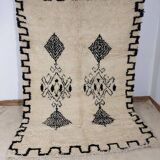 Handmade wool Berber rug 268x188 cm