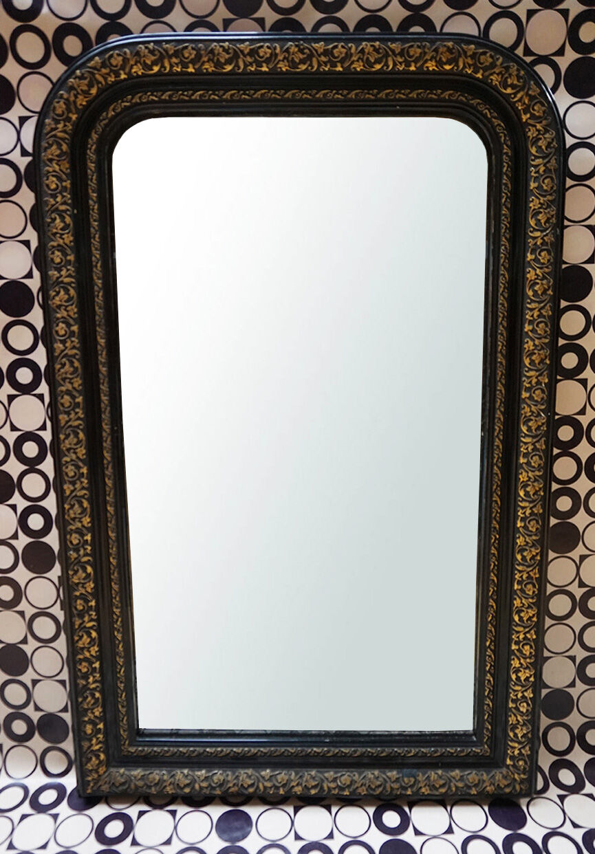 Antique French mirror ca. 1880 - 75x47cm