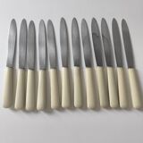 Set of 12 stainless steel and bakelite knives