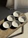 Set of 5 thick white deep plates, no brand, D21.5.