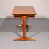 Italian Architect's Walnut desk, Gianfranco Frattini for Bernini 1950
