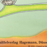 Affiche murale de l’école par Jung-Koch-Quentell "algue" 1970