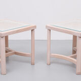 Wicker Side Tables 1970s France
