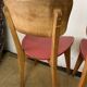 Suite de 4 chaises bistrot en bois vintage