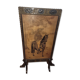 Fire pare old wooden fireplace