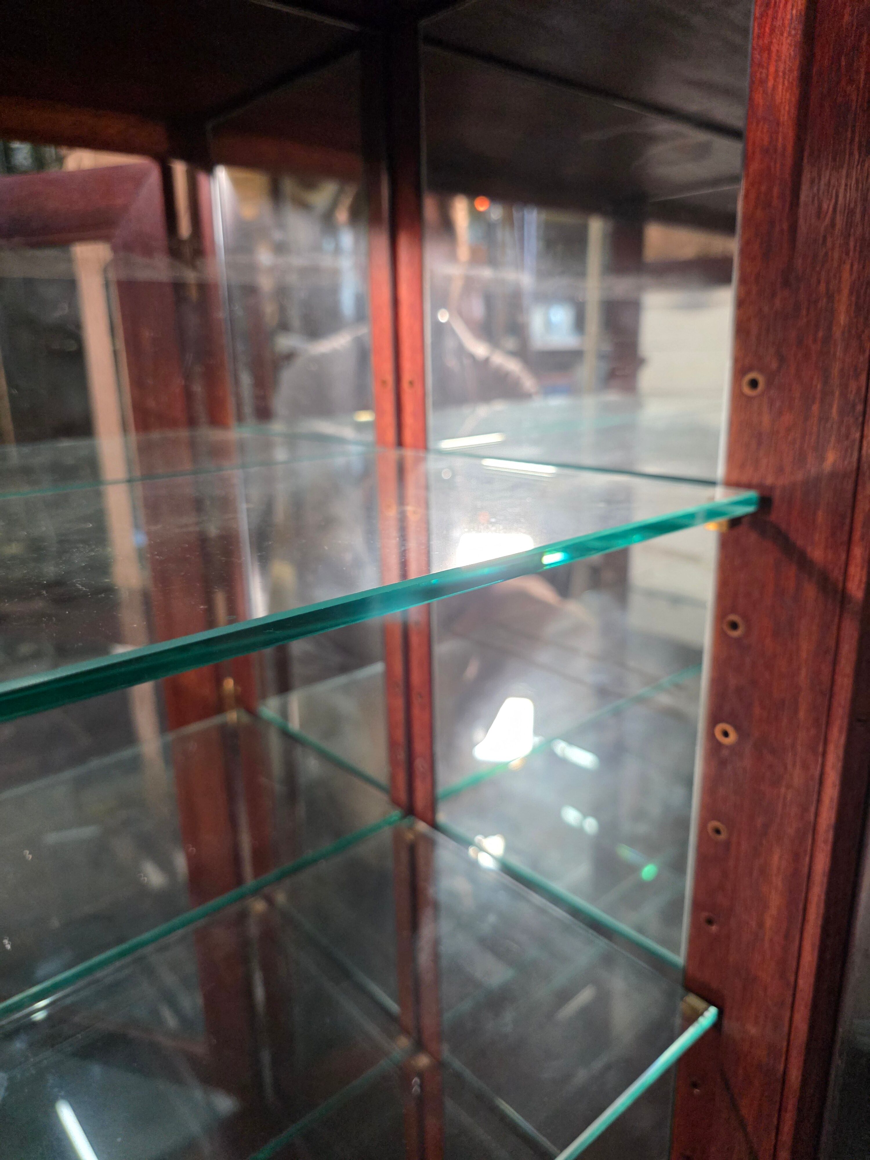 Mahogany display cabinet 20th century