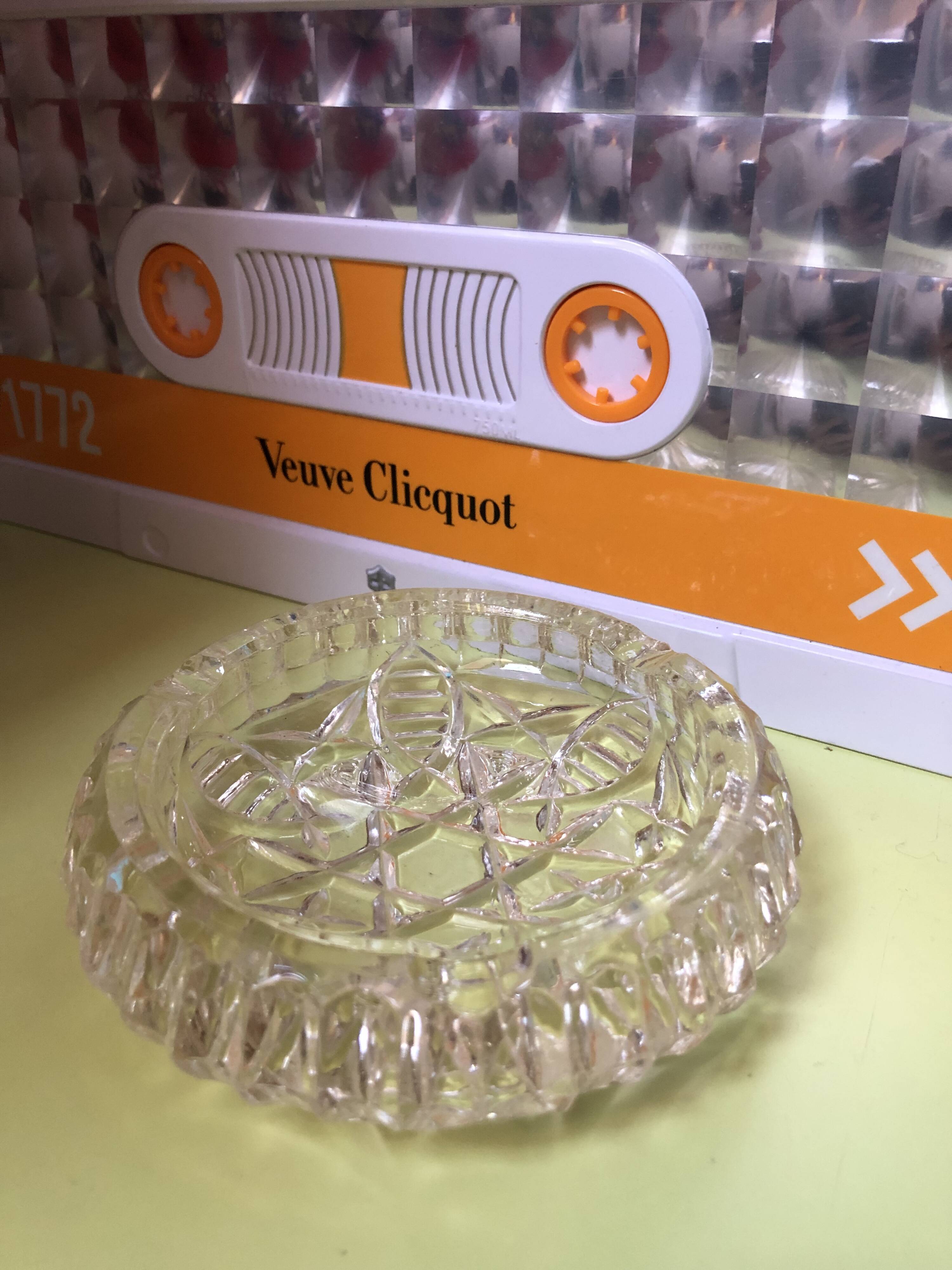 Vintage glass ashtray