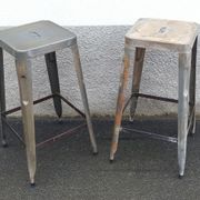 Pair of metal stools