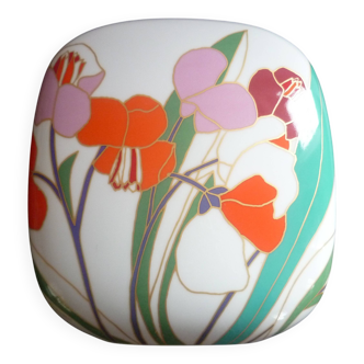 Vase Vintage German Op-Art  White Porcelain by Wolf Bauer for Rosenthal 70'