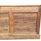 Very large pine trade counter, circa 1920.