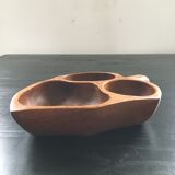 Exotic wooden servant dish